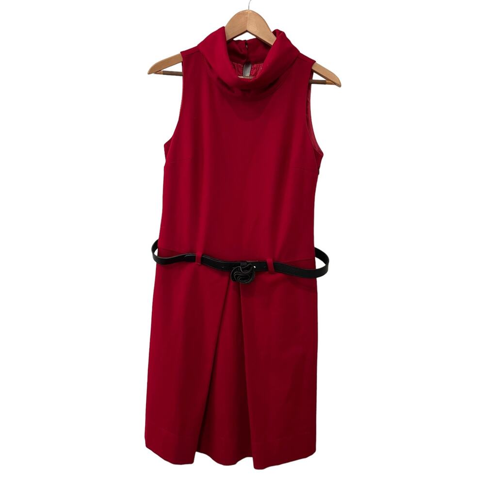United Colors of Benetton Cowl Neck Wool Dress Red S